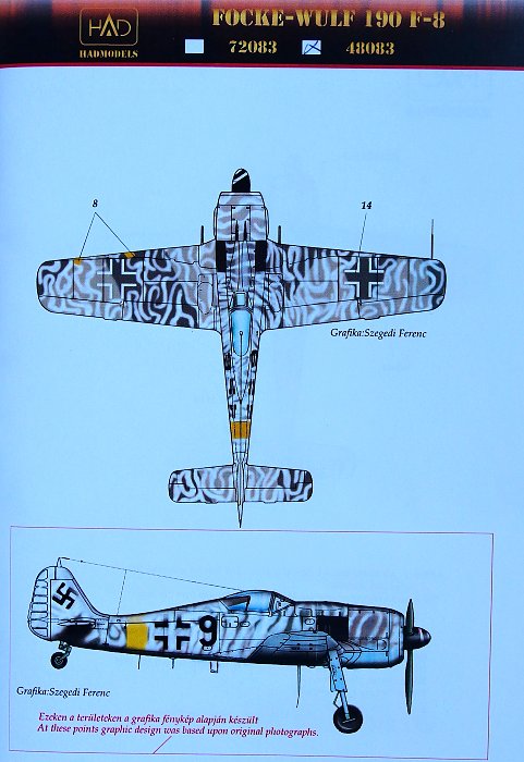 Modelimex Online Shop 1 48 Decal Focke Wulf Fw 190 F 8 4x Camo