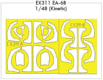 Mask 1/48 EA-6B   (KIN)