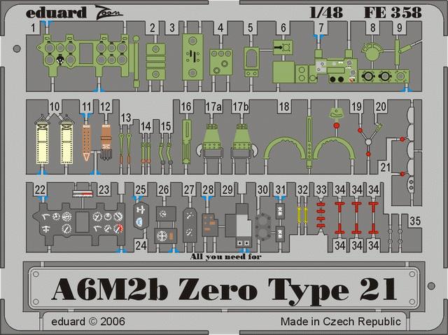 1/48 A6M2b Zero type 21  (HAS)