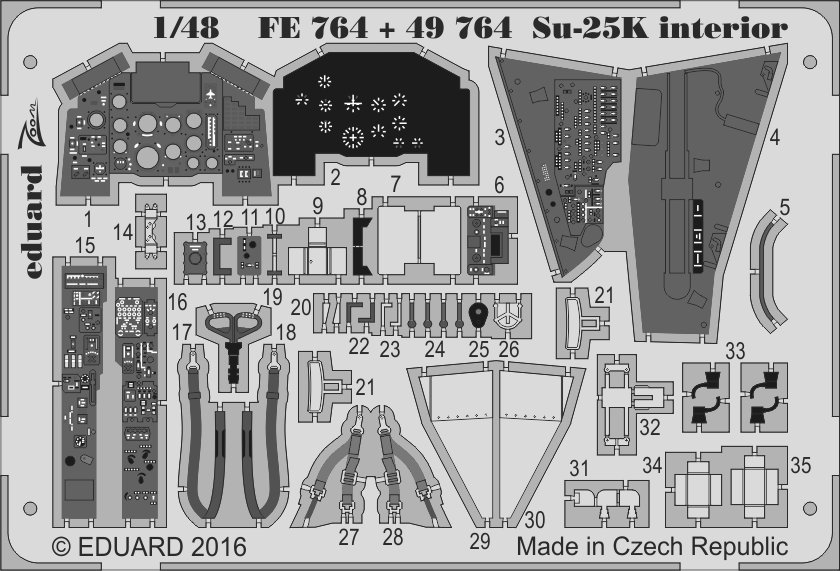 1/48 Su-25K interior (SMĚR)