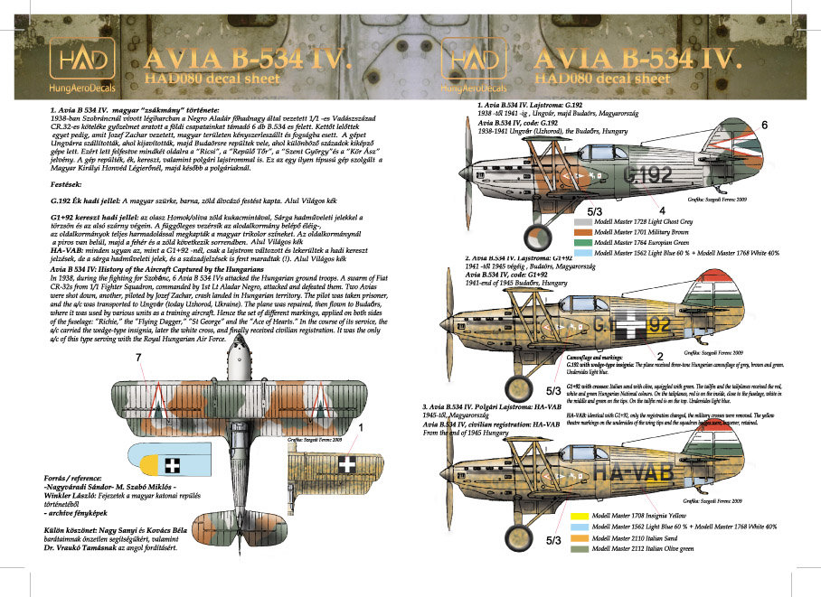 MODELIMEX Online Shop | 1/72 Decal Avia B-534 | Your Favourite Model Shop