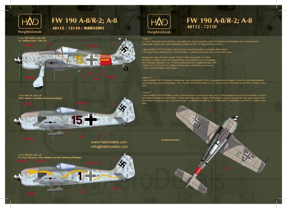 Modelimex Online Shop 1 72 Decal Fw 190 A 8 R2 Luftwaffe Your