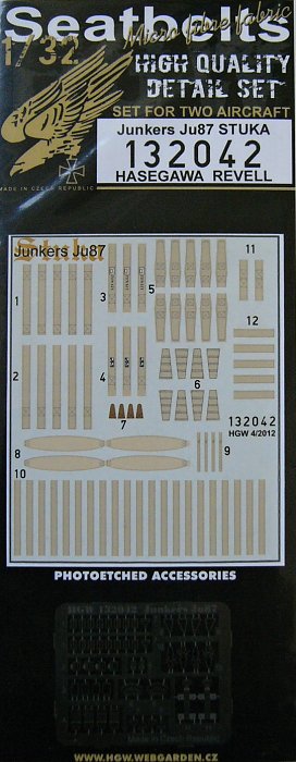 1/32 Seatbelts Junkers Ju 87 Stuka (HAS/REV)