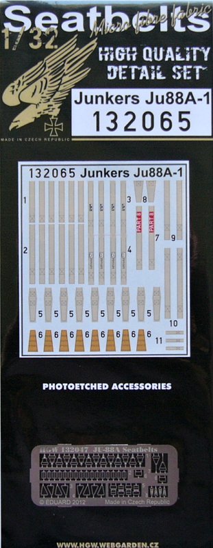 1/32 Seatbelts Junkers Ju 88A-1