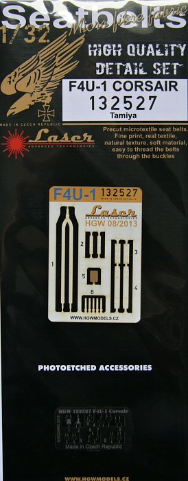 1/32 Seatbelts F4U-1 Corsair - laser (TAM)