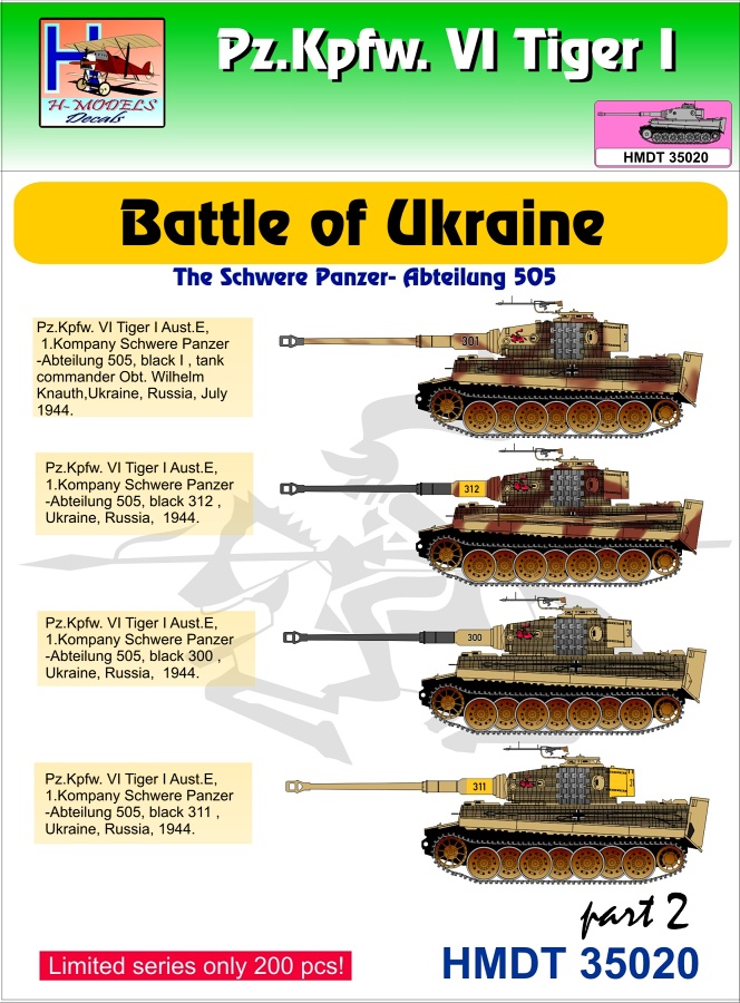 1/35 Decals Pz.Kpfw.VI Tiger I Battle of Ukraine 2