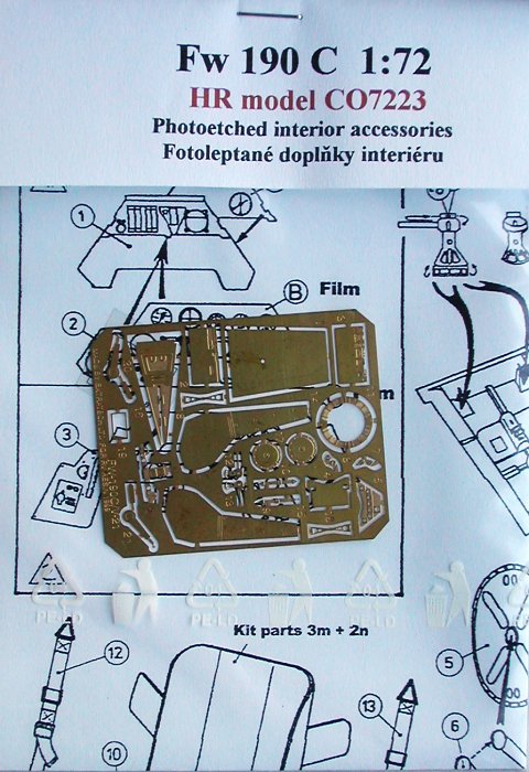 1/72 Fw 190C (interior photoetched accessories)