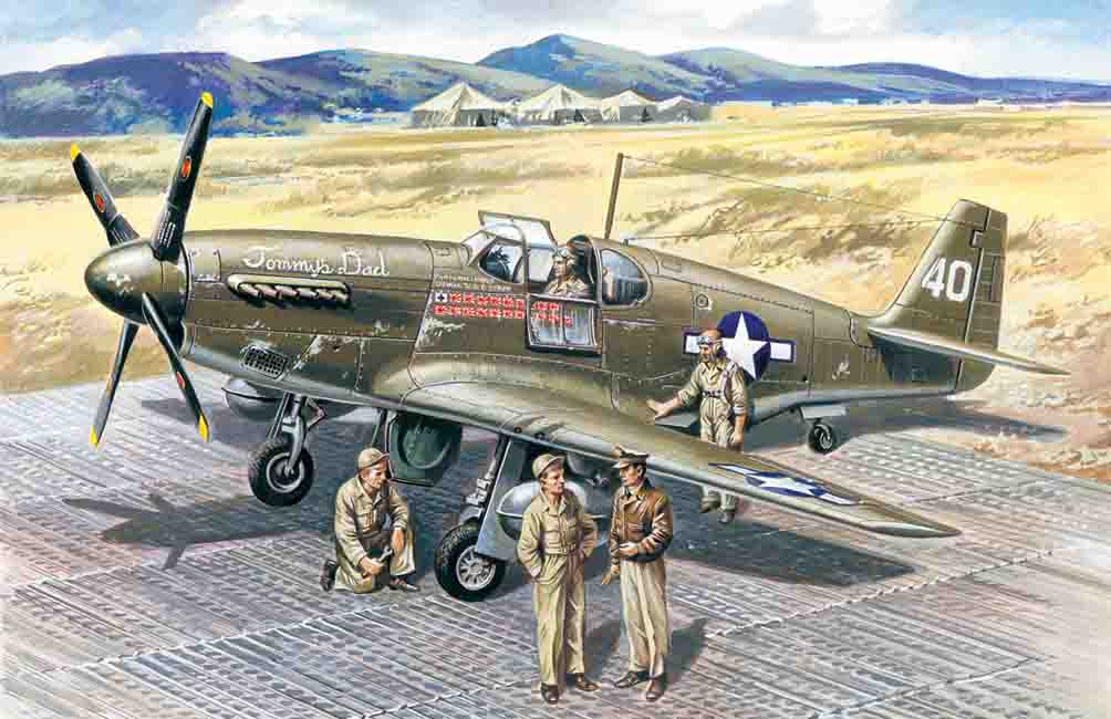 1/48 Mustang P-51B (with USAAF Pilots+Gr.Pers.)