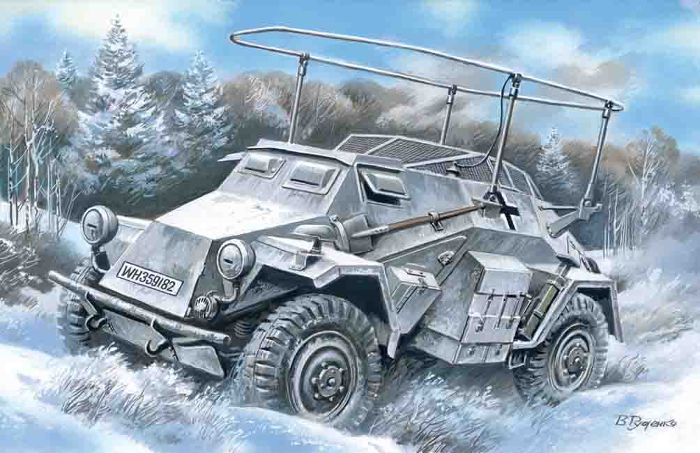 1/72 Sd.Kfz.261 German Radio Communication Vehicle