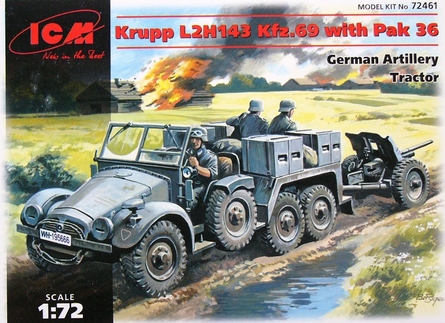 1/72 Krupp L2H143 Kfz.69 with PaK-36 gun