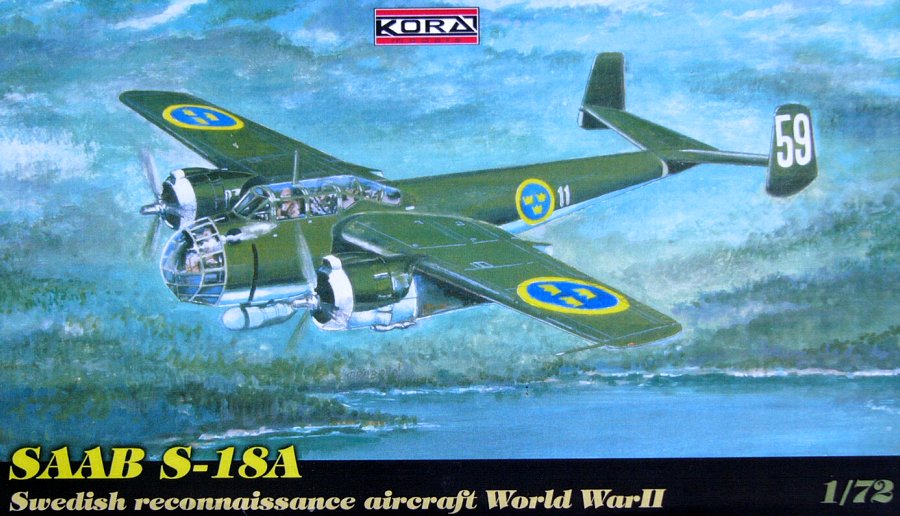 1/72 SAAB S-18A (Swedish reconnaiss. WWII plane)