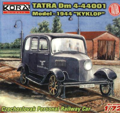 1/72 Tatra Dm4-440001 mod.1944 Kyklop+Rails