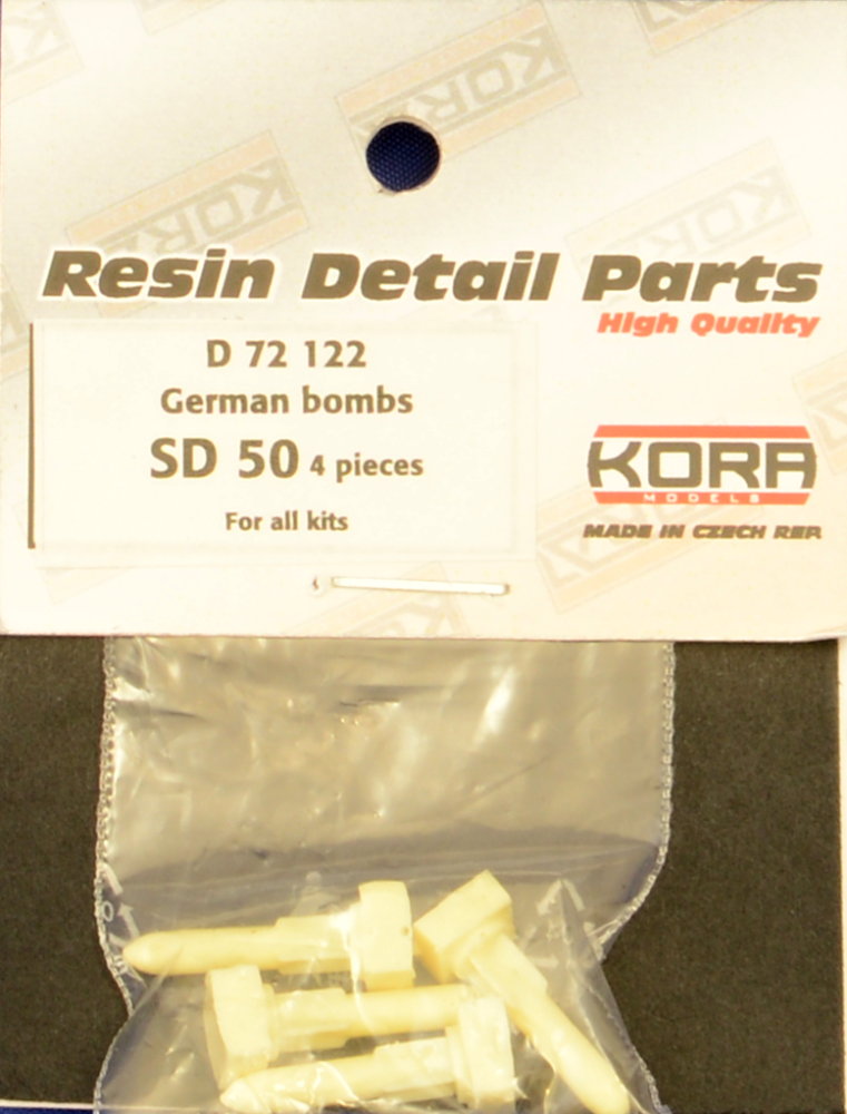 1/72 German bombs SD 50 (4 pcs.)