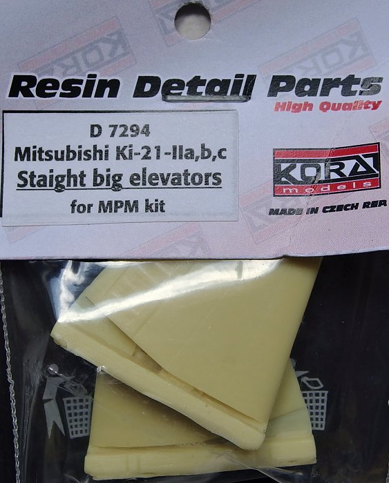 1/72 Ki-21-II a,b,c Straight big elevators (MPM)