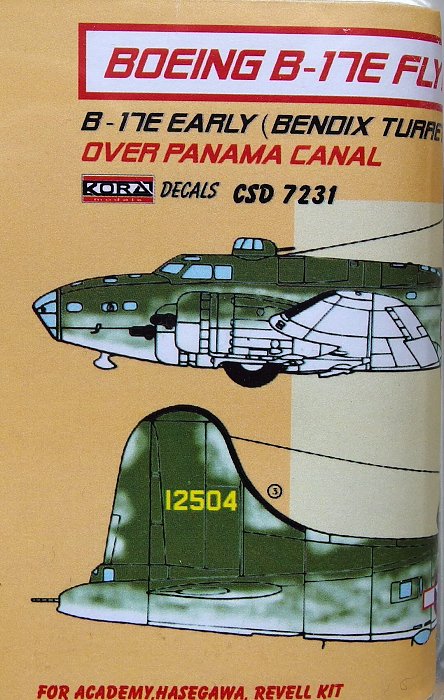 1/72 Boeing B-17E Benoix Turret (over Panama can.)