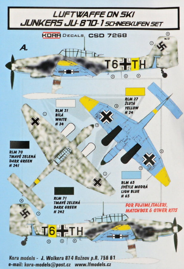 1/72 Ju-87D-1 Ski - Conversion set & decal