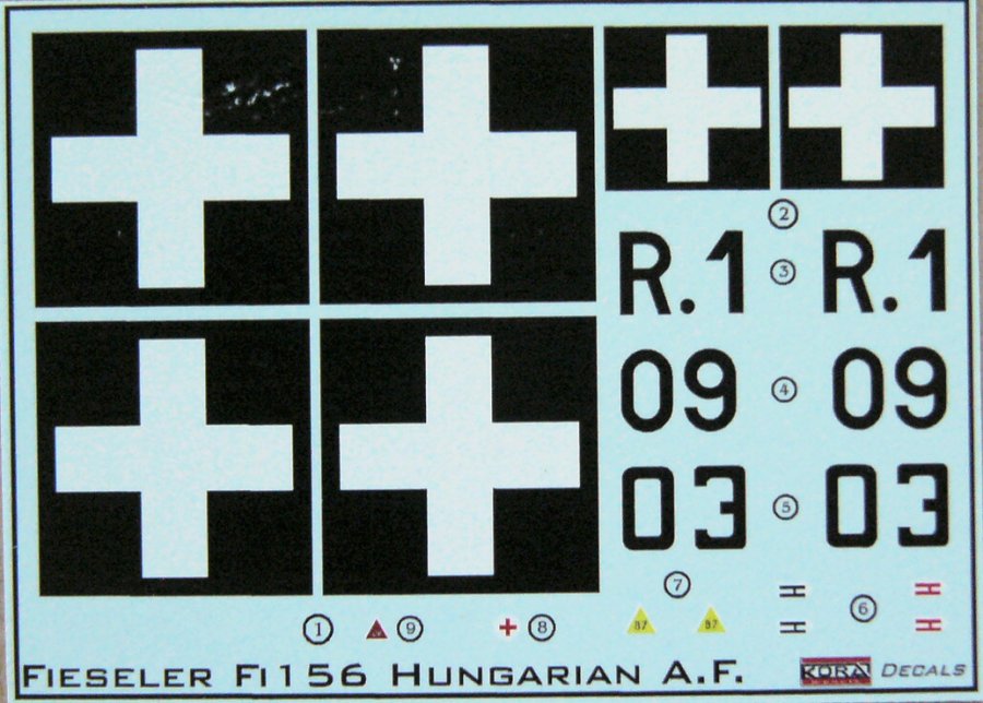 1/48 Decals Fi 156 Storch (Royal Hungarian A.F.)