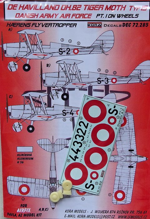 1/72 Decals DH.82 Typ IS Danish Army AF on wheels