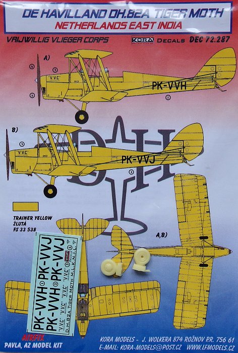 1/72 Decals DH.82A Netherlands East India