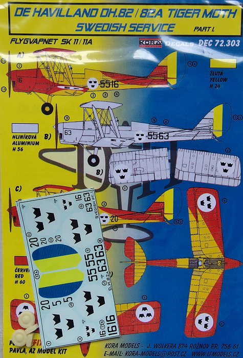 1/72 Decals DH.82/82A Swedish Service Part 1