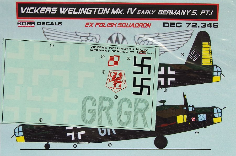 1/72 Decals V.Wellington Mk.IV early Germany Vol.1