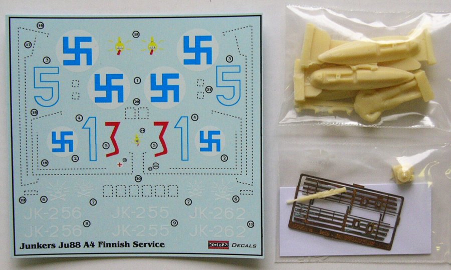 1/72 Decals Junkers Ju 88 A-4 (Finnish service)