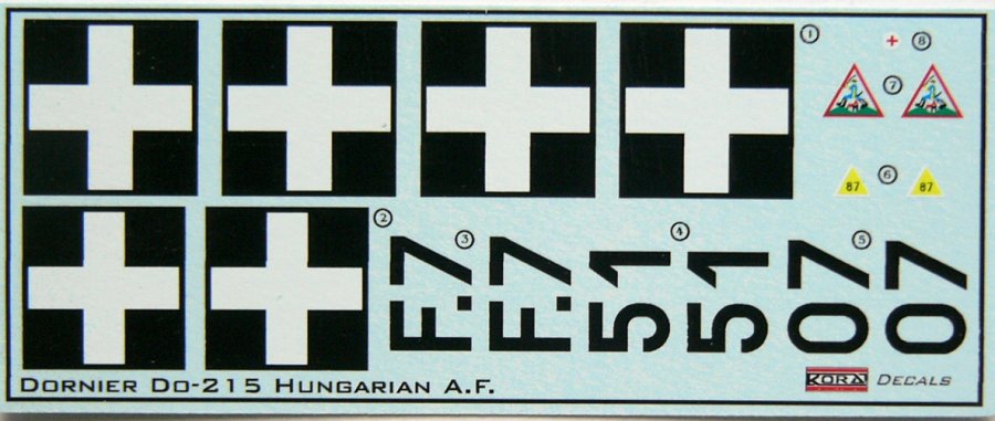 1/72 Decals Dornier Do-215 B4 (Hungarian AF)