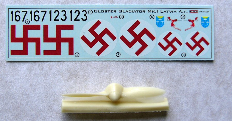 1/72 Decals Gloster Gladiator Mk.I (Latvian AF)