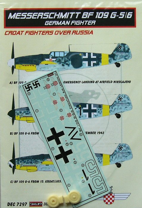 1/72 Decals Bf 109 G-5/6  (Croatian Air Legion)