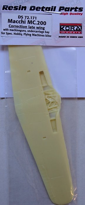 1/72 Macchi MC.200 Correction late wing (SP.HOB)