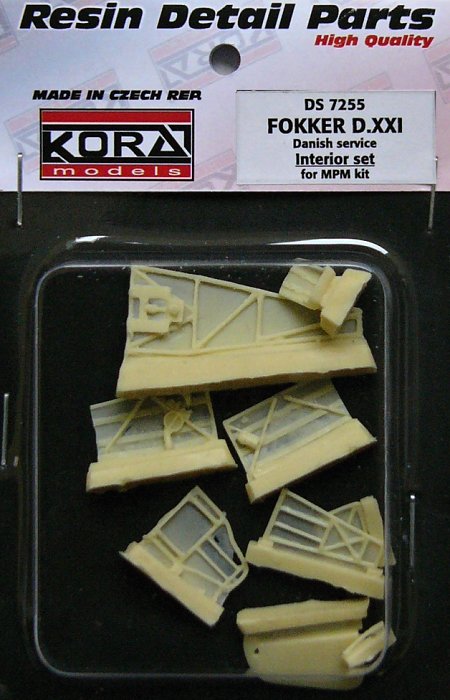 1/72 Fokker D.XXI Danish serv. Interior Set (MPM)