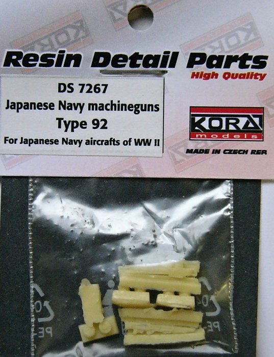 1/72 Japanese Navy machineguns Type 92 (WWII)