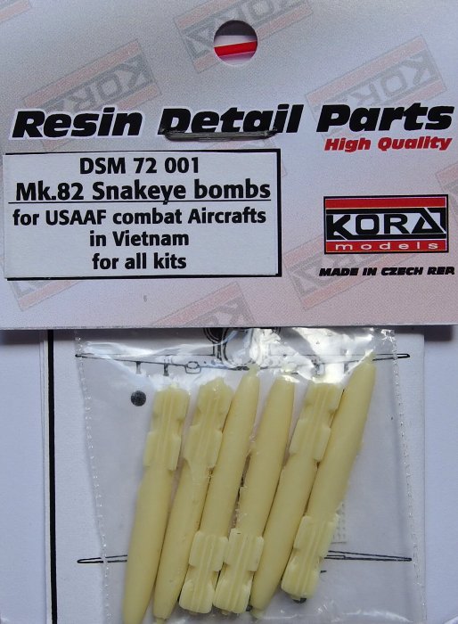 1/72 Mk.82 Snakeye bombs (USAAF combat in Vietnam)