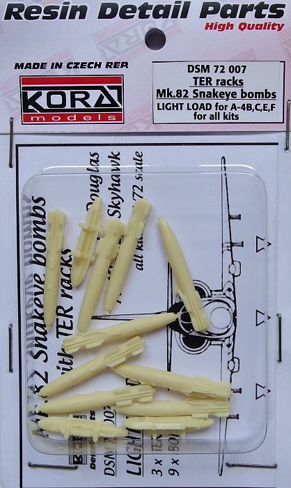 1/72 TER racks Mk.82 Snakeye bombs (A-4B,C,E,F)