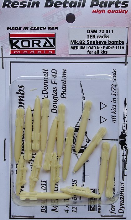 1/72 TER racks Mk.82 Snakeye bombs (F-4D, F-111A)