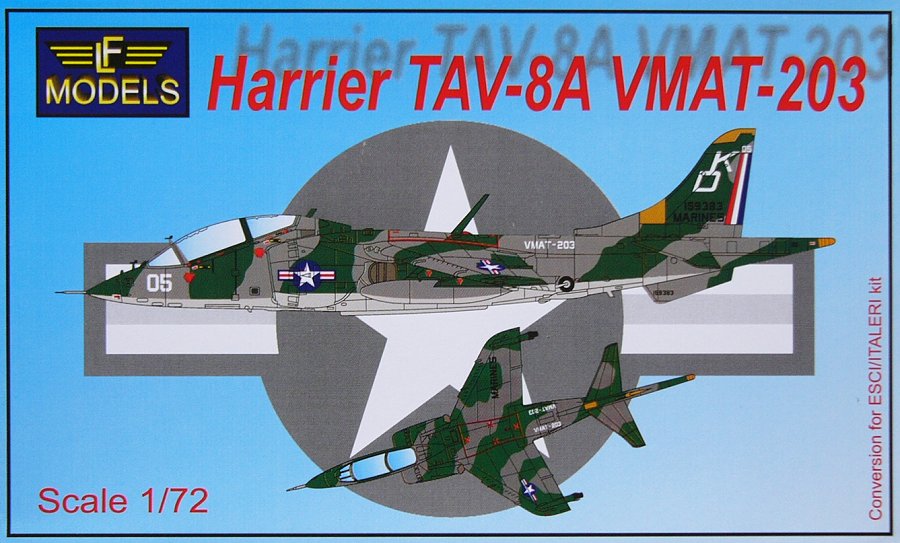 1/72 Harrier TAV-8A VMAT-203 (Conv.Set ESCI/ITAL)