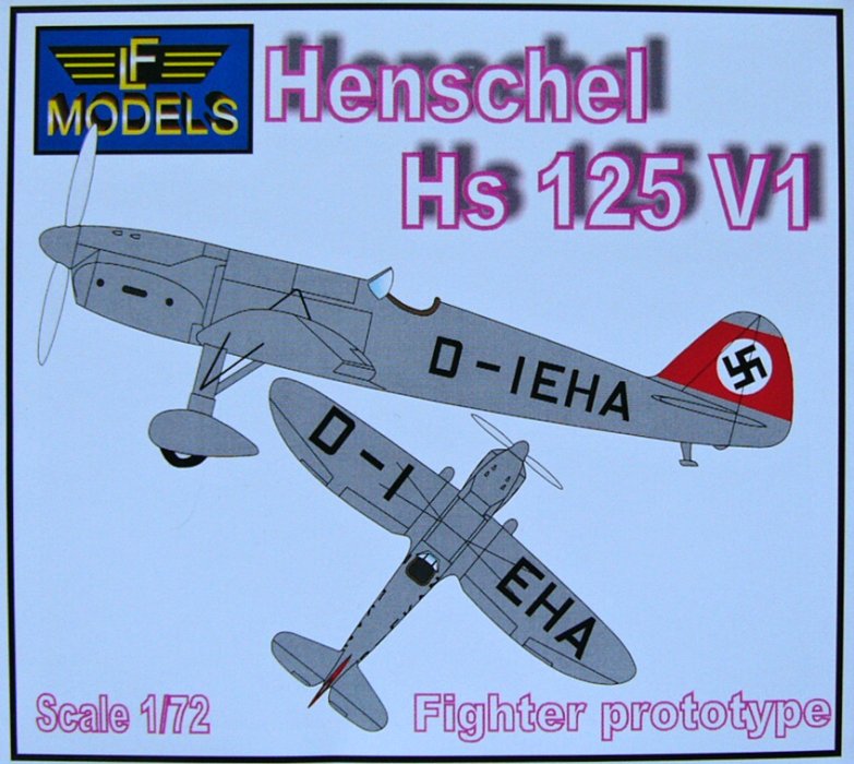 1/72 Henschel Hs 125 V1 Fighter Prototype