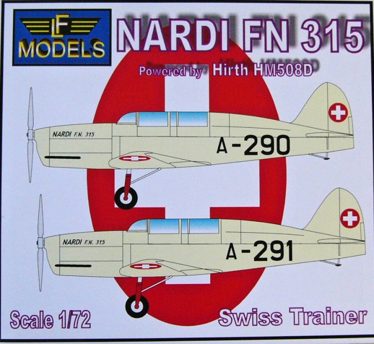1/72 Nardi FN.315 w/ Hirth HM508D (Swiss Trainer)