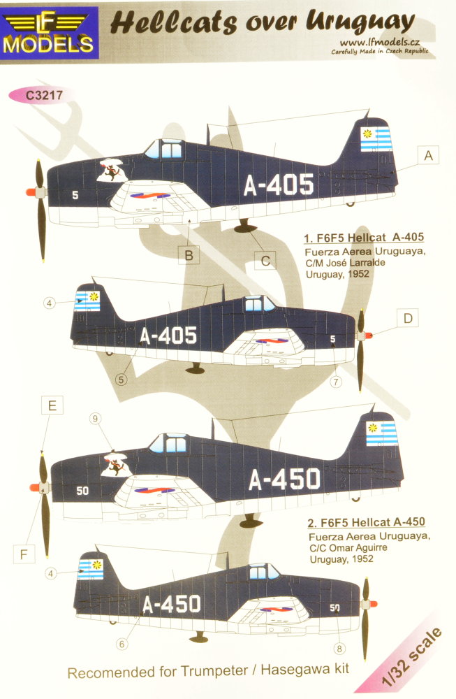 1/32 Decals Hellcats over Uruguay (TRUMP/HAS)