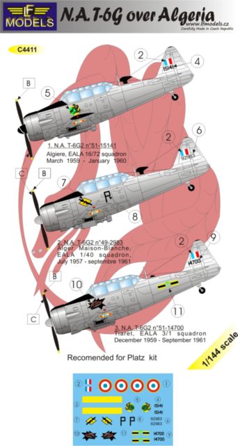 1/144 Decals N.A. T-6G over Algeria