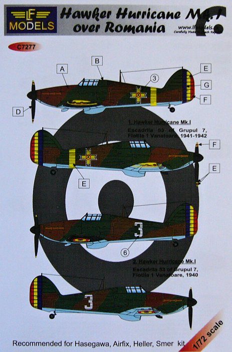 1/72 Hawker Hurricane over Romania (HAS/AIRF/HELL)