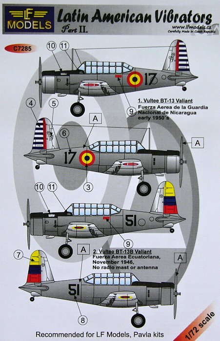 1/72 Decals Latin American Vibrators - Part II.