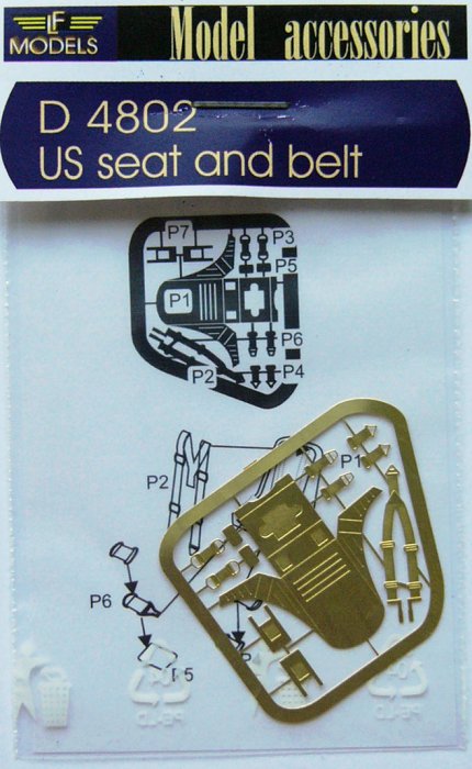 1/48 US seat and belt (photoetched)