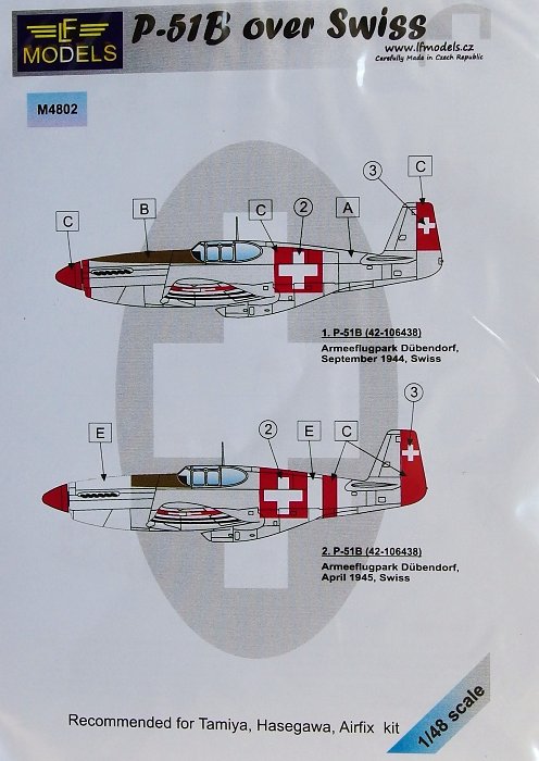 1/48 Mask P-51B over Switzerland (TAM/HAS/AIRF)