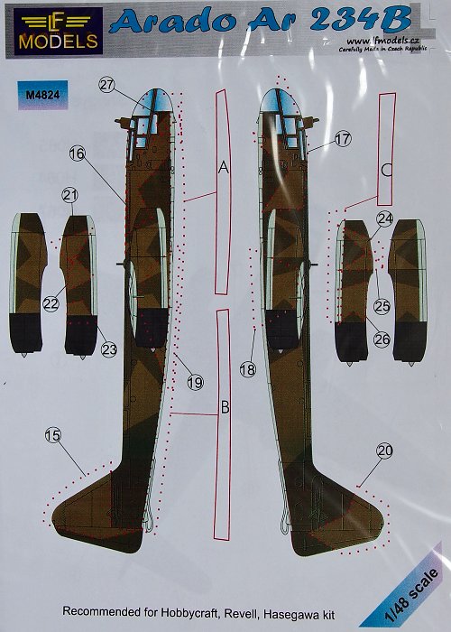 1/48 Mask Arado Ar-234B (REV/HAS)
