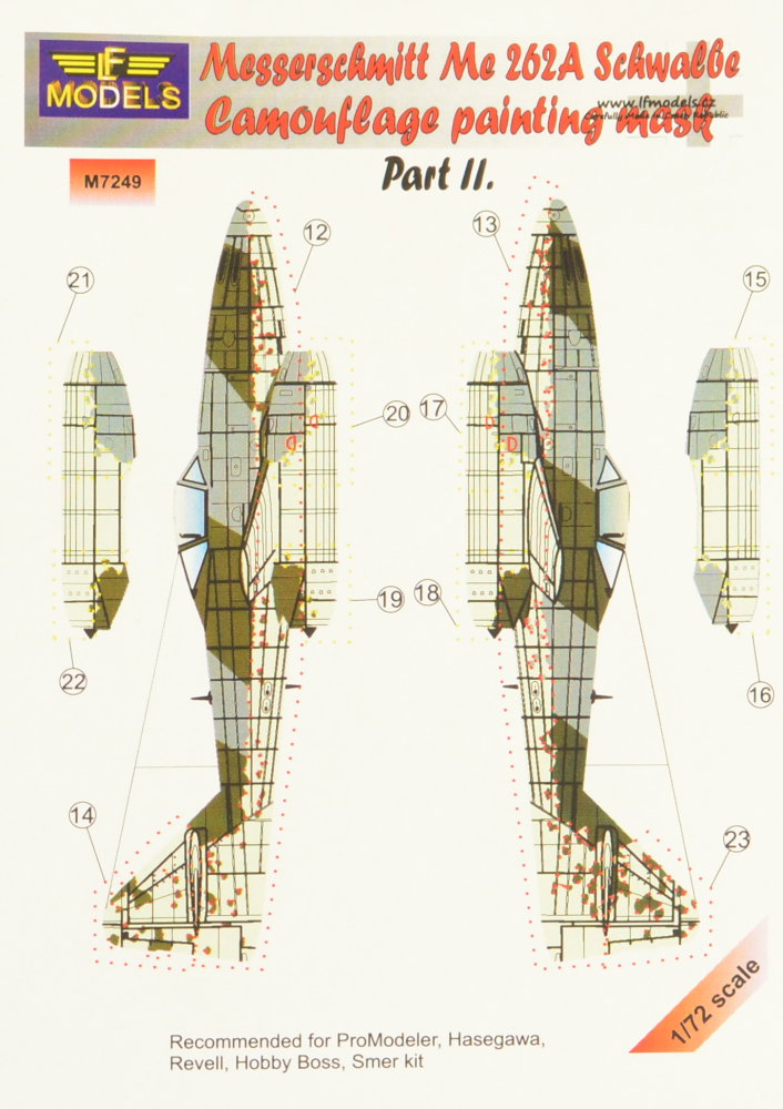 1/72 Mask Me262A Schwalbe (HAS/HOBBY/REV) Part II.