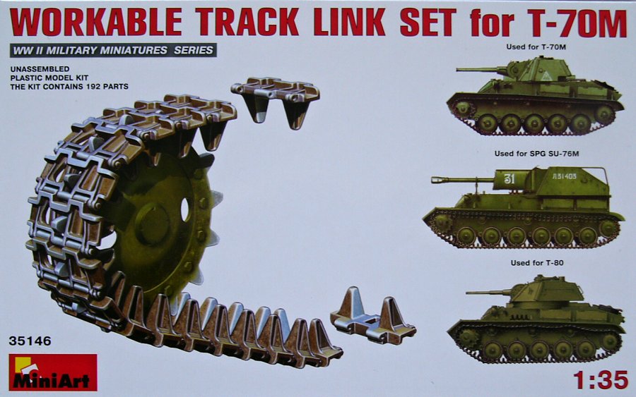 1/35 Workable Track Link Set for T-70M