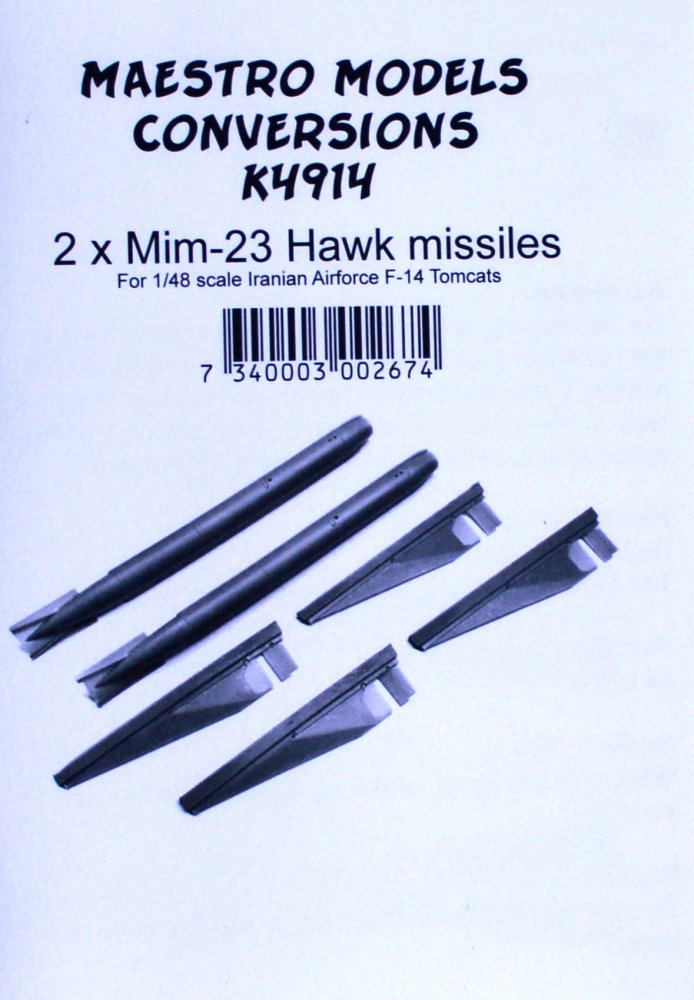 1/48 MiM-23 Hawk missiles for Iranian F-14 Tomcats