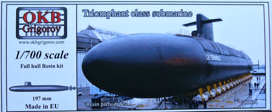 MODELIMEX Online Shop | 1/700 Triomphant class submarine | your ...