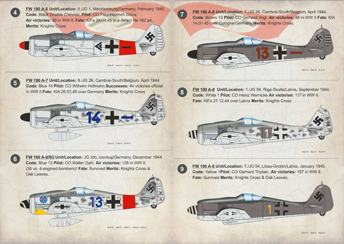 Modelimex Online Shop 1 72 Focke Wulf Fw 190 A7anda8 Aces Wet Decals